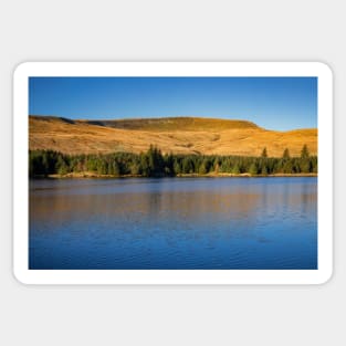 Beacons Reservoir and Fan Fawr, Brecon Beacons Sticker